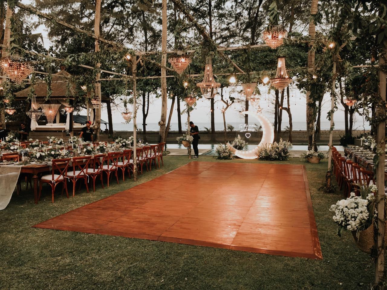 Wooden Parquet Dance Floor