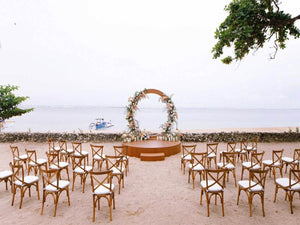 White Washed Round Dance Floor